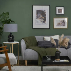 MINISUN Gorilla Black Table Lamp With Drum Shade - Dark Grey - No Bulb -MINISUN Shop 36204753 3