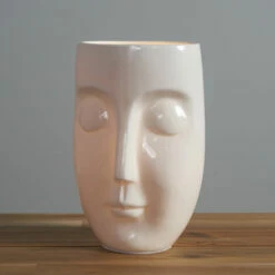 MINISUN Ceramic Face Design Table Lamp + 4W LED Candle Bulb - No Bulb -MINISUN Shop 36861033 2