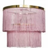 MINISUN Tassel Ceiling Pendant Lightshade - Pink - Including LED Bulb 2 MINISUN Tassel Ceiling Pendant Lightshade - Pink - Including LED Bulb -MINISUN Shop 38437078 1