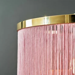 MINISUN Tassel Ceiling Pendant Lightshade - Pink - Including LED Bulb -MINISUN Shop 38437078 3