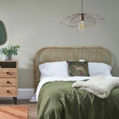 MINISUN Modern Ceiling Light Fitting With Metal Wire Shade - Copper -MINISUN Shop 39437446 3