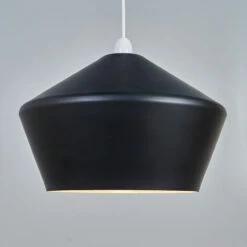 MINISUN Matt Black Easy Fit Ceiling Light Shade - No Bulb -MINISUN Shop 41988738 2