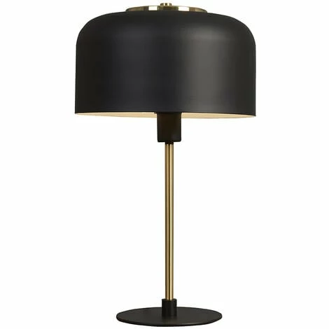 MINISUN Matt Black Table Lamp with Domed Shade - No Bulb MINISUN Matt Black Table Lamp With Domed Shade - No Bulb -MINISUN Shop 41990905 1
