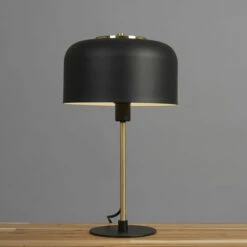 MINISUN Matt Black Table Lamp With Domed Shade - No Bulb 3 MINISUN Matt Black Table Lamp With Domed Shade - No Bulb -MINISUN Shop 41990905 2