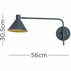 MINISUN Plug In Swing Arm Wall Light Fitting - Add LED Bulb -MINISUN Shop 41990919 4