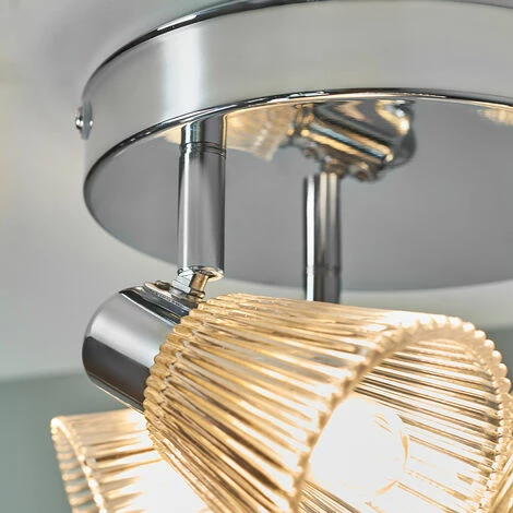 MINISUN Chrome 3 Way IP44 Ceiling Light Fitting - No Bulbs MINISUN Chrome 3 Way IP44 Ceiling Light Fitting - No Bulbs -MINISUN Shop 42256451 3