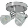 MINISUN Chrome 3 Way IP44 Ceiling Light Fitting + 3x 3W G9 LED Bulbs - Add Warm White Bulbs -MINISUN Shop 42256662 1