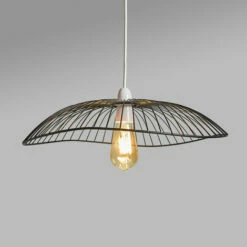 MINISUN Black Metal Non Electric Pendant Shade - No Bulb -MINISUN Shop 43902004 2