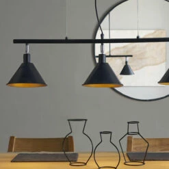 MINISUN Modern 3 Way Ceiling Light Fitting + 3x 4W LED Bulbs - Black & Gold 4 MINISUN Modern 3 Way Ceiling Light Fitting + 3x 4W LED Bulbs - Black & Gold -MINISUN Shop 45380354 3