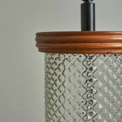 MINISUN Wooden & Seeded Glass Table Lamp Base -MINISUN Shop 46174528 3