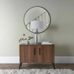 MINISUN Grey & Clear Glass Table Lamp Light With Large Lampshade - Cool Grey - No Bulb 4 MINISUN Grey & Clear Glass Table Lamp Light With Large Lampshade - Cool Grey - No Bulb -MINISUN Shop 46174563 3