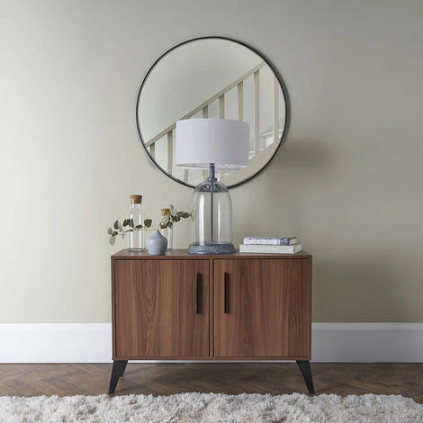 MINISUN Grey & Clear Glass Table Lamp Light With Large Lampshade - Cool Grey - No Bulb MINISUN Grey & Clear Glass Table Lamp Light With Large Lampshade - Cool Grey - No Bulb -MINISUN Shop 46174563 3