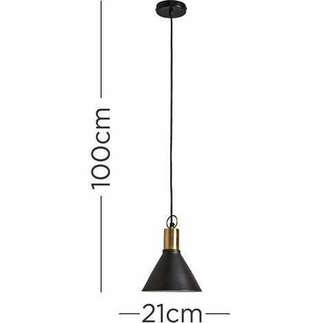 MINISUN Metal Tapered Ceiling Light Fitting - No Bulb MINISUN Metal Tapered Ceiling Light Fitting - No Bulb -MINISUN Shop 46245061 4