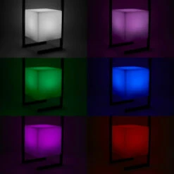MINISUN Modern Colour Changing Battery Operated Cube Table Lamp - 3 MINISUN Modern Colour Changing Battery Operated Cube Table Lamp - -MINISUN Shop 46739951 2