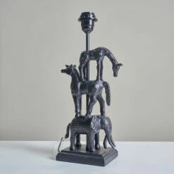 MINISUN Stacked Aniaml Design Matt Black Table Lamp Base - 0 -MINISUN Shop 47506602 2