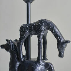 MINISUN Stacked Aniaml Design Matt Black Table Lamp Base - 0 -MINISUN Shop 47506602 3