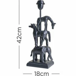 MINISUN Stacked Aniaml Design Matt Black Table Lamp Base - 0 -MINISUN Shop 47506602 4