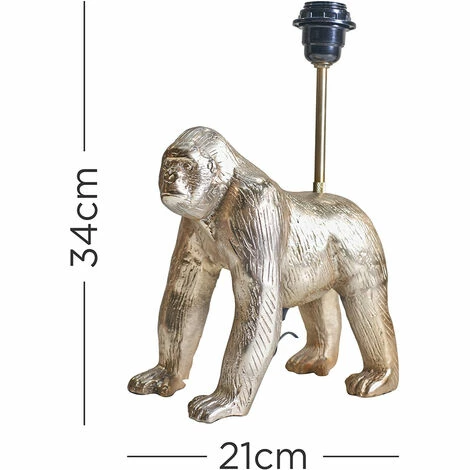 MINISUN Brass Gorilla Design Table Lamp Light Base - 0 MINISUN Brass Gorilla Design Table Lamp Light Base - 0 -MINISUN Shop 47506603 4