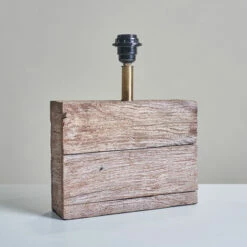 MINISUN Natural Rustic Wood Table Lamp Base - 0 -MINISUN Shop 47506644 2