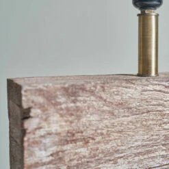 MINISUN Natural Rustic Wood Table Lamp Base - 0 -MINISUN Shop 47506644 3