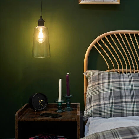 MINISUN Matt Black and Clear Glass Ceiling Light Fitting - No Bulb MINISUN Matt Black And Clear Glass Ceiling Light Fitting - No Bulb -MINISUN Shop 47506646 2