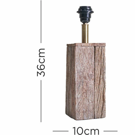 MINISUN Natural Wood Block Table Lamp Base - 0 MINISUN Natural Wood Block Table Lamp Base - 0 -MINISUN Shop 47524430 4