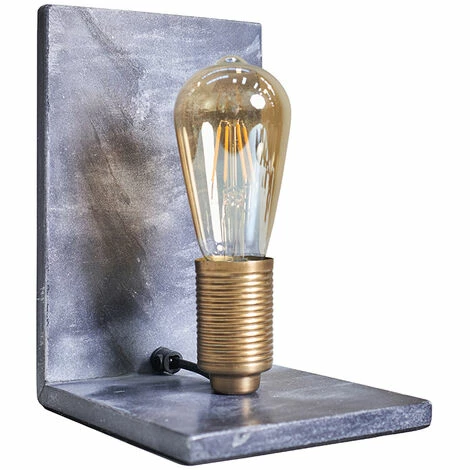 MINISUN Grey Marble and Brass Book End Style Table Lamp - No Bulb MINISUN Grey Marble And Brass Book End Style Table Lamp - No Bulb -MINISUN Shop 47626622 1