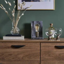 MINISUN Grey Marble And Brass Book End Style Table Lamp - No Bulb 4 MINISUN Grey Marble And Brass Book End Style Table Lamp - No Bulb -MINISUN Shop 47626622 3