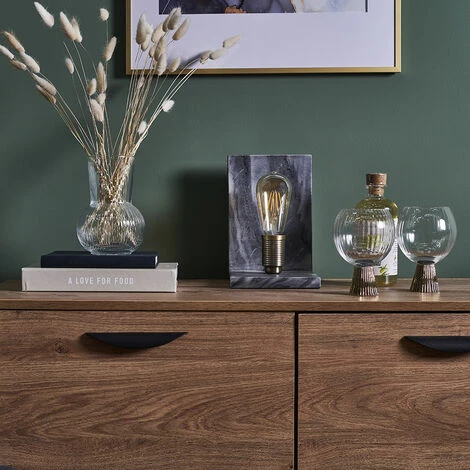 MINISUN Grey Marble and Brass Book End Style Table Lamp - No Bulb MINISUN Grey Marble And Brass Book End Style Table Lamp - No Bulb -MINISUN Shop 47626622 3