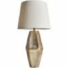 MINISUN Gold Metal Table Lamp With Tapered Lampshade - Beige -MINISUN Shop 49239618 1