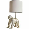 MINISUN Gorilla Metal Table Lamp With Drum Lampshade - Beige 1 MINISUN Gorilla Metal Table Lamp With Drum Lampshade - Beige -MINISUN Shop 49239899 1