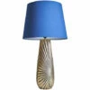 MINISUN Antique Brass Vase Design Table Lamp With Large Tapered Shade - Navy Blue -MINISUN Shop 49239901 1