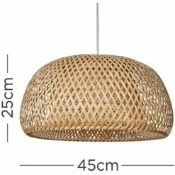 MINISUN Rattan Domed Light Shade With LED 10W GLS Bulb - 5 MINISUN Rattan Domed Light Shade With LED 10W GLS Bulb - -MINISUN Shop 50986905 4