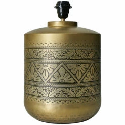 MINISUN Gold Floral Patterned Table Lamp Base