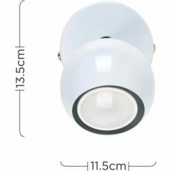 MINISUN Mini Retro Single White Plug In Spotlight -MINISUN Shop 50986944 4