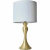 MINISUN Matt Gold Traditional Spindle Table Lamp With Fabric Lampshade - White 1 MINISUN Matt Gold Traditional Spindle Table Lamp With Fabric Lampshade - White -MINISUN Shop 50987006 1