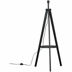 Front Page 27 MINISUN Morrigan Wooden Tripod Floor Lamp Base - Black