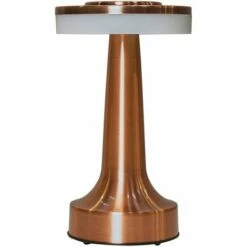MINISUN Rechargeable Battery Operated Touch Table Lamp - Copper