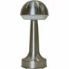 MINISUN LED Rechargeable Battery Operated Indoor / Outdoor Touch Table Lamp - Brushed Chrome -MINISUN Shop 54026364 1