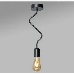MINISUN Industrial Matt Black Ceiling Light Fitting - No Bulb -MINISUN Shop 54423376 2