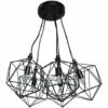 MINISUN 5 Way Metal Ceiling Light Fitting With Geometric Shades -MINISUN Shop 54423379 1