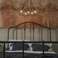 MINISUN 5 Way Metal Ceiling Light Fitting With Geometric Shades -MINISUN Shop 54423379 2