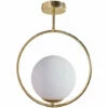 MINISUN Modern Ceiling Light Fitting With Opal Glass Shade 1 MINISUN Modern Ceiling Light Fitting With Opal Glass Shade -MINISUN Shop 54423380 1
