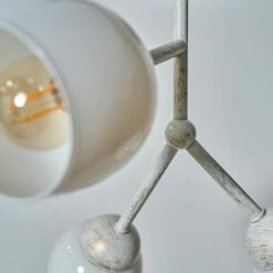 MINISUN Aged Metal Effect 3 Way Ceiling Light With White Glass Shades -MINISUN Shop 54847704 3