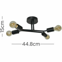MINISUN 4 Way Semi Flush Ceiling Light 5 MINISUN 4 Way Semi Flush Ceiling Light -MINISUN Shop 54847708 4