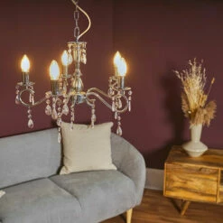 MINISUN 5 Way Jewelled Chandelier Ceiling Light Fitting -MINISUN Shop 55027995 2