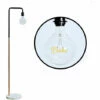 MINISUN Marble Base Floor Lamp With A Decorative Word Globe Light Bulb -MINISUN Shop 60149524 1