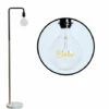 MINISUN Black & Brushed Chrome Floor Lamp + Large LED Word Bulb -MINISUN Shop 60155138 1