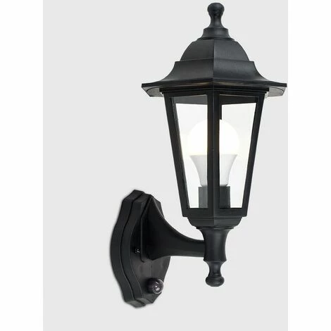 MINISUN Traditional Outdoor Security PIR Motion Sensor IP44 Rated Wall Light Lantern - Black MINISUN Traditional Outdoor Security PIR Motion Sensor IP44 Rated Wall Light Lantern - Black -MINISUN Shop 8687133 2