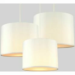 MINISUN Set Of 3 - Cream Pendant Ceiling Light Shades With Diffusers -MINISUN Shop 8743057 2
